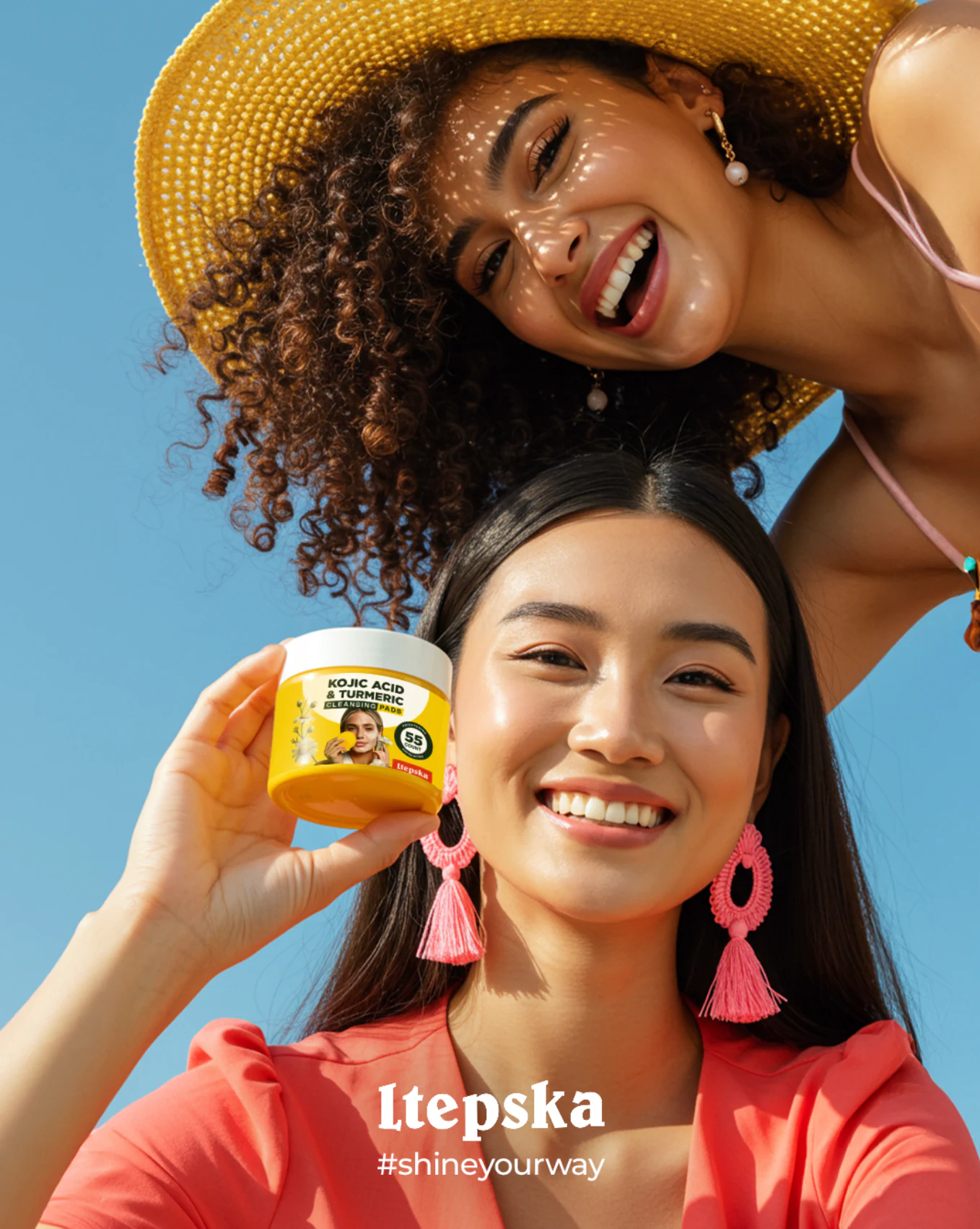 ltepska #shineyourway — two models with product